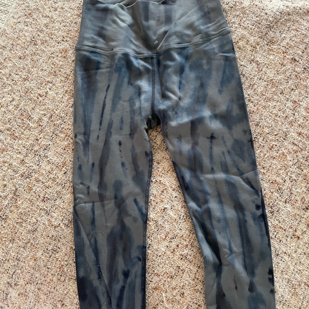 Spiritual Gangster Black Tie-Dye Leggings
